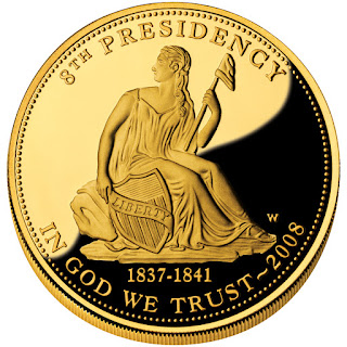 US Gold Coins Martin Van Buren’s Liberty First Spouse 10 Dollars Gold Coin