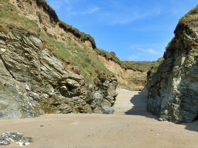 Cliffs at Spit Beach, Cornwall