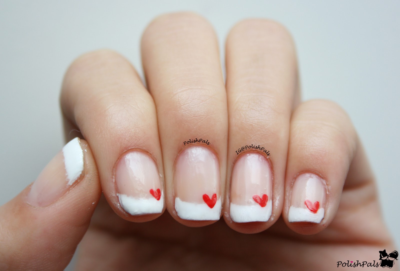 February French Tip Nail Designs with Hearts - wide 4
