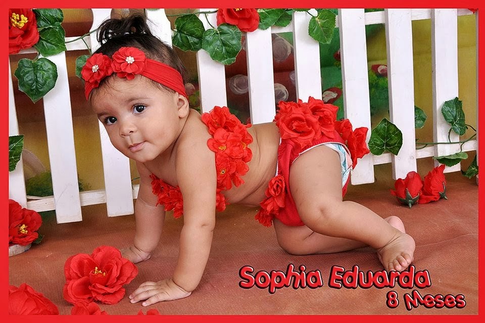 Sophia com 8 meses