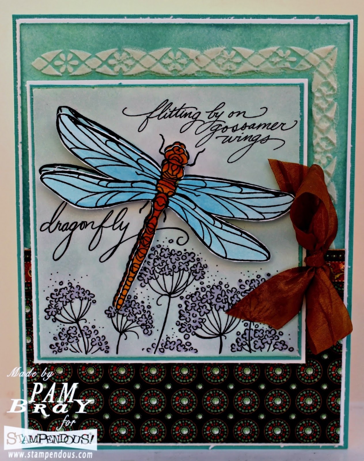 Dragonfly Wings Stampendous Wood Stamp