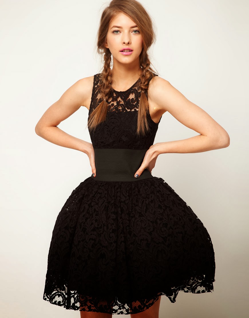 Increíbles vestidos de encaje cortos Moda 2014 Vestidos Moda 2019
