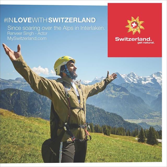 CATCH RANVEER SINGH IN THIS AMAZING EXTENDED VERSION 2 MINUTE VIDEO OF THE ‘INLOVEWITHSWITZERLAND' CAMPAIGN