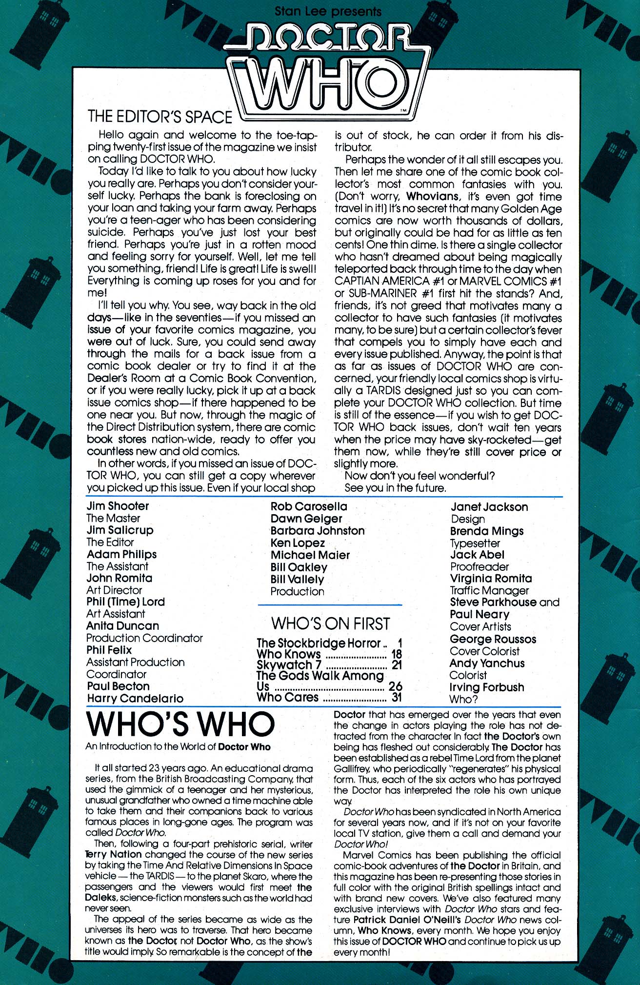 Doctor Who (1984) issue 21 - Page 2