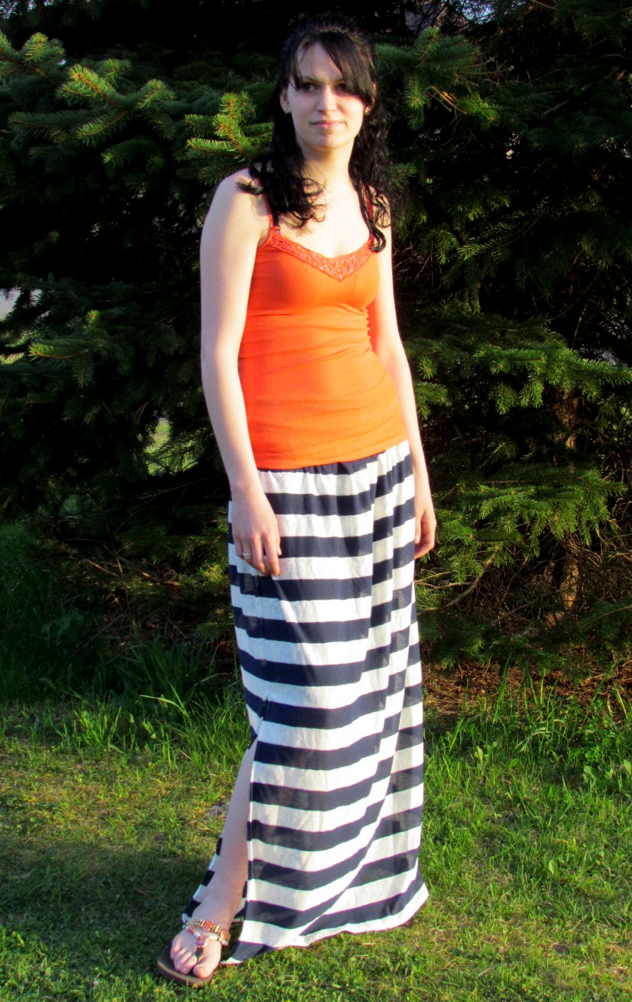 Seamingly Smitten Knit Maxi Skirt Sewing Pattern for Women Women's