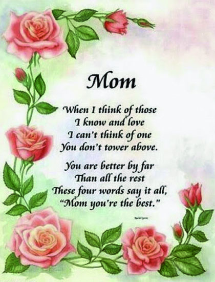 Sports Guide: Get Most Beautiful Mother's Day Poems 2016
