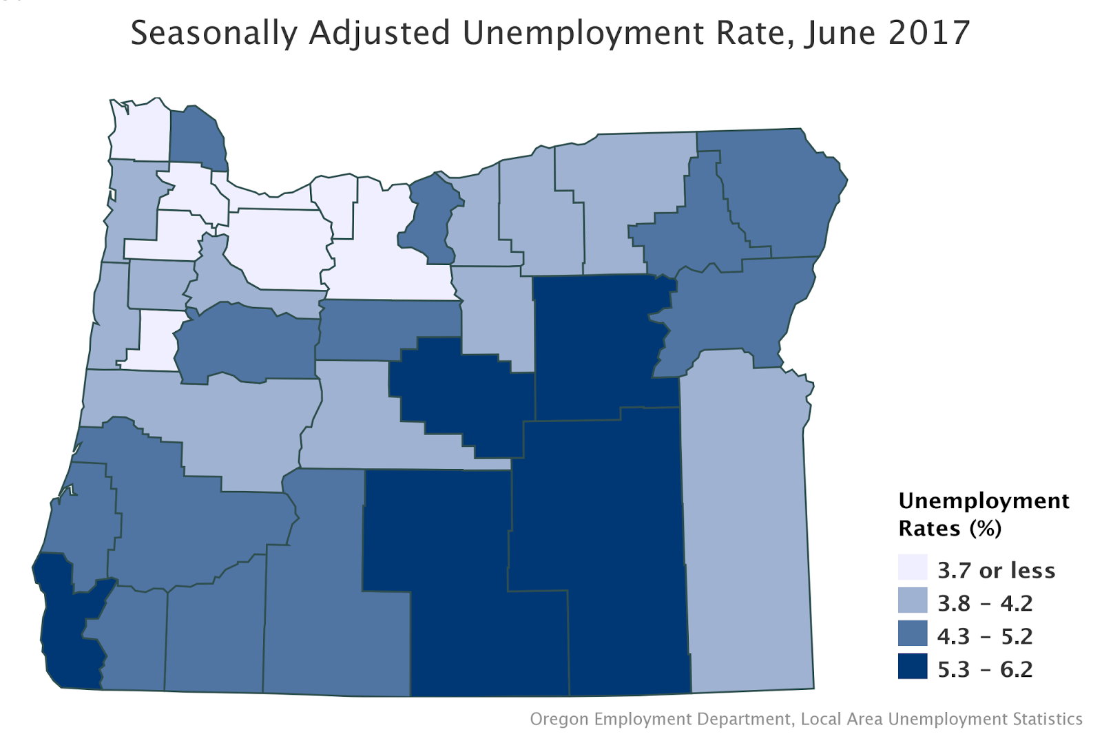Oregon Workforce and Economic Information Fifteen Counties Had