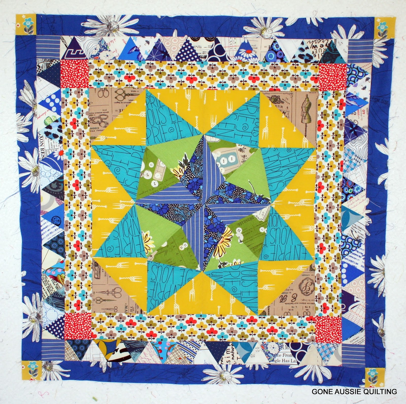 Gone Aussie Quilting Marcelle Medallion Quilt Along