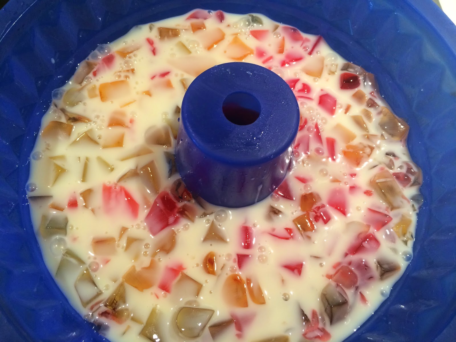 Sugar Avenue Gelatina de colores con leche condensada