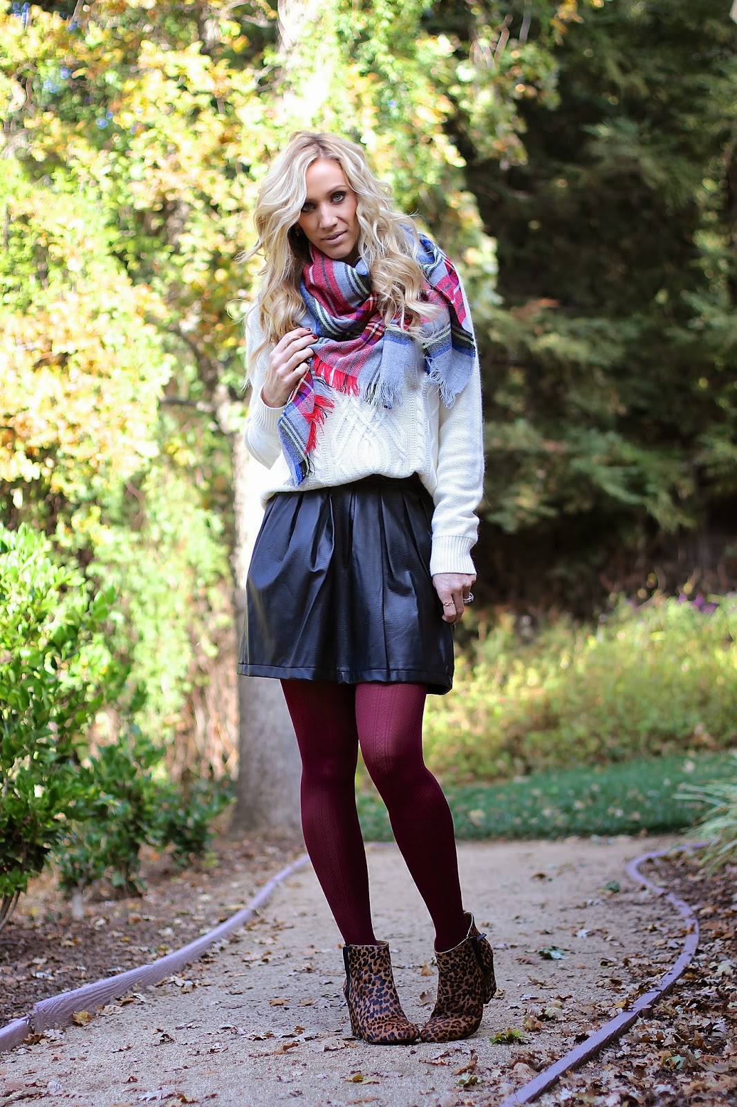 The Parlor Girl: 12 Days of Christmas Giveaway: Day 1 & Burgundy Tights