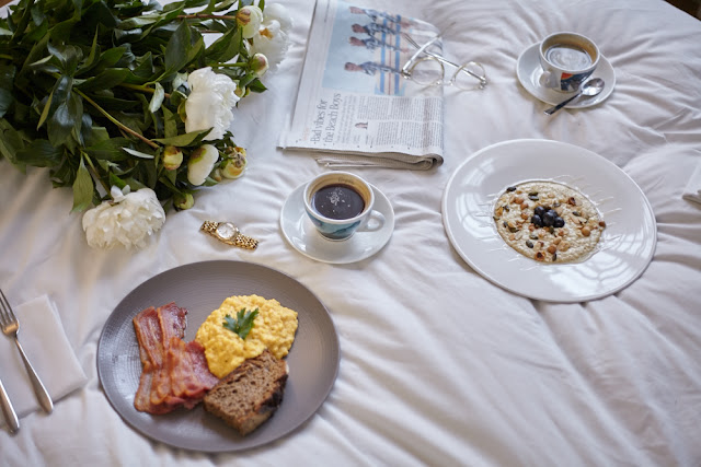 Breakfast in bed at Town Hall Hotel