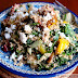 Grilled Greens Salad with Couscous