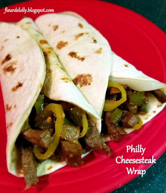 Fleur de Lolly Philly Cheesesteak Wraps
