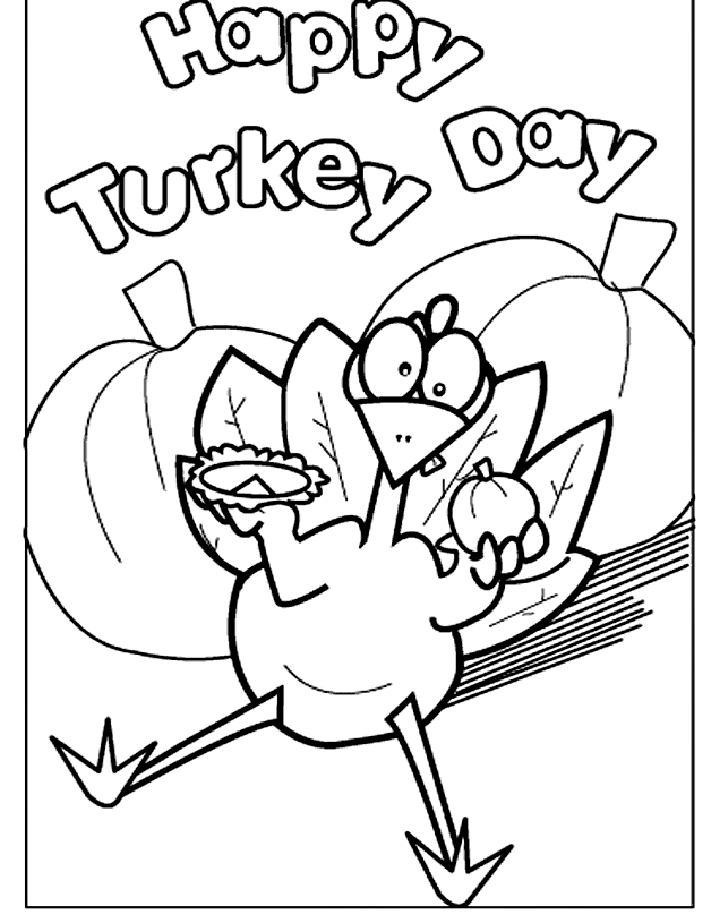 images of turkey coloring pages - photo #33