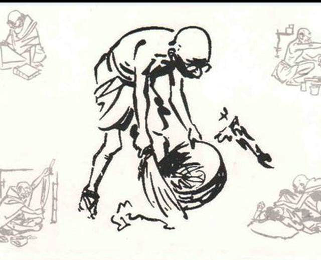 R.K. Laxman's Cartoons: Caricatures of Mahatma Gandhi