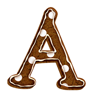 Abecedario hecho con Galletas. Cookies Alphabet.