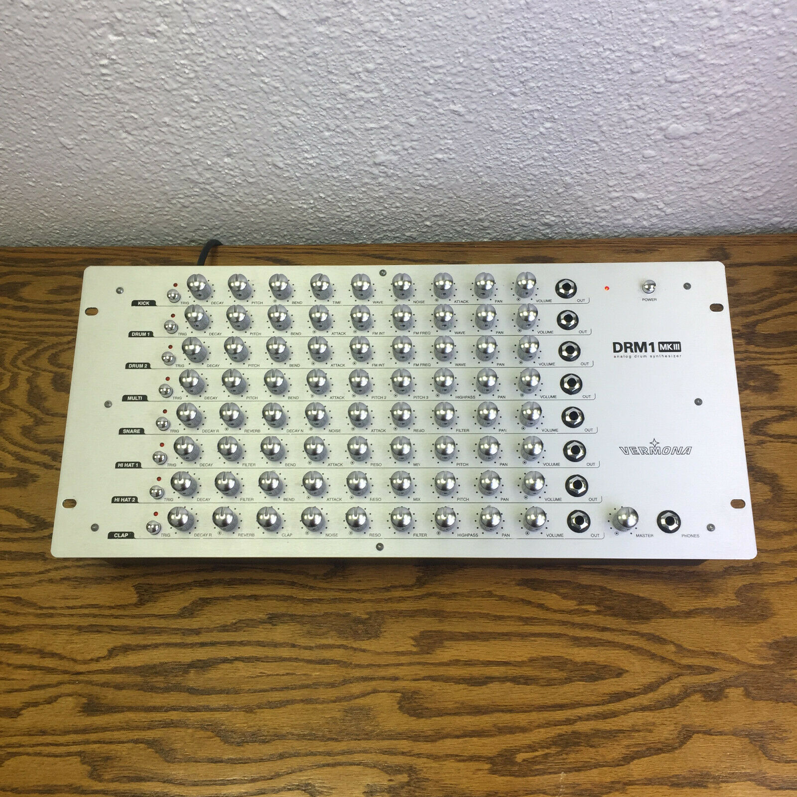 MATRIXSYNTH Vermona DRM1 MKIII Drum Machine w/ Trigger Inputs SN 07580