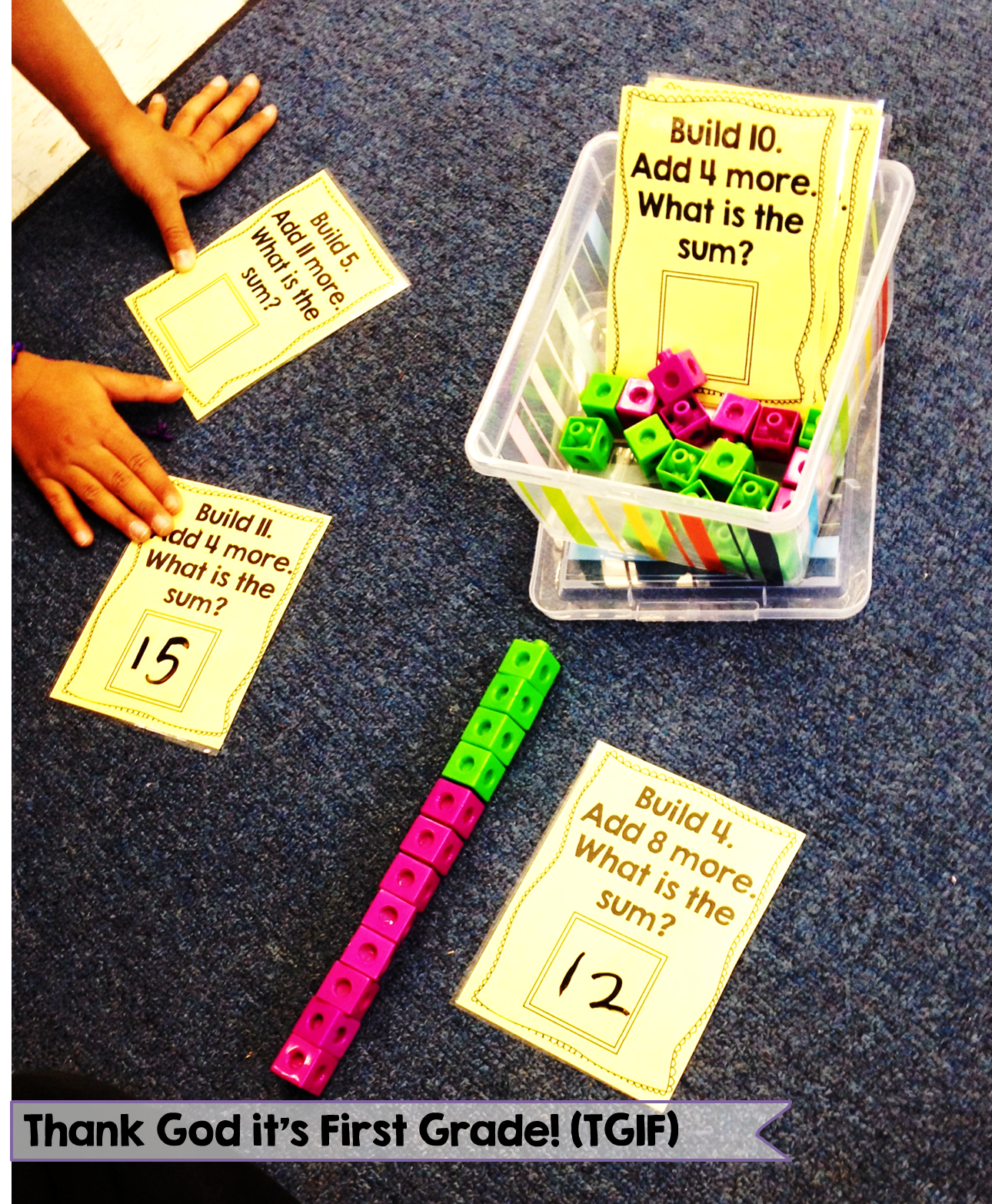 Blog Hoppin' My Favorite FREE 1st grade math centers!