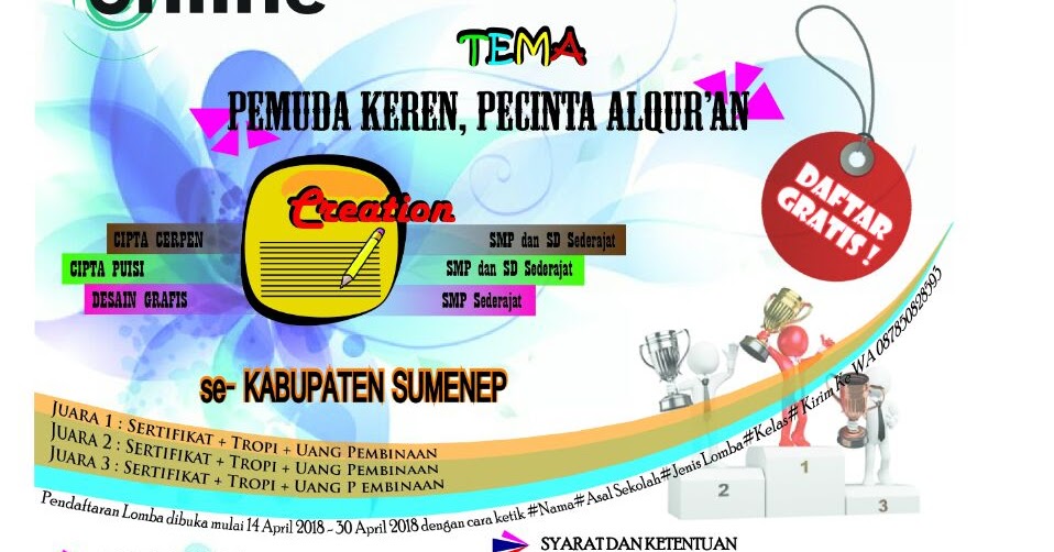 Lomba Cipta Puisi Cipta Cerpen Desain Poster Raudhatut Tholibin Lomba Cipta Puisi Cipta Cerpen Desain Poster Raudhatut Tholibin