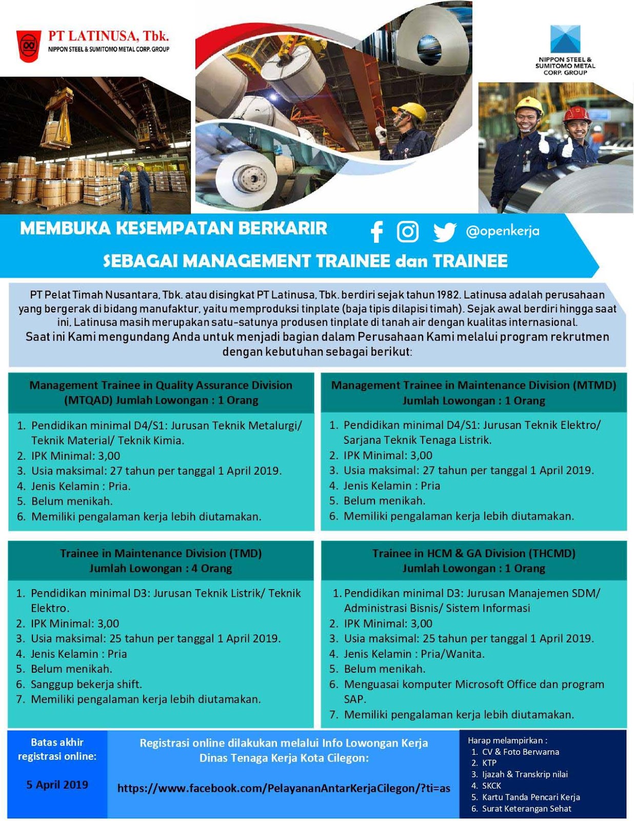 Ilmu Pengetahuan 1 Lowongan Kerja Terbaru Cilegon