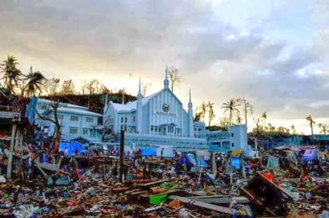 Iglesia Ni Cristo church in Tacloban after Typhoon Yolanda
