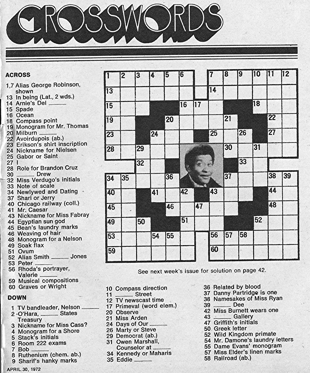 don't parade in my rain Newsday TV Book, April 30May 6, 1972.