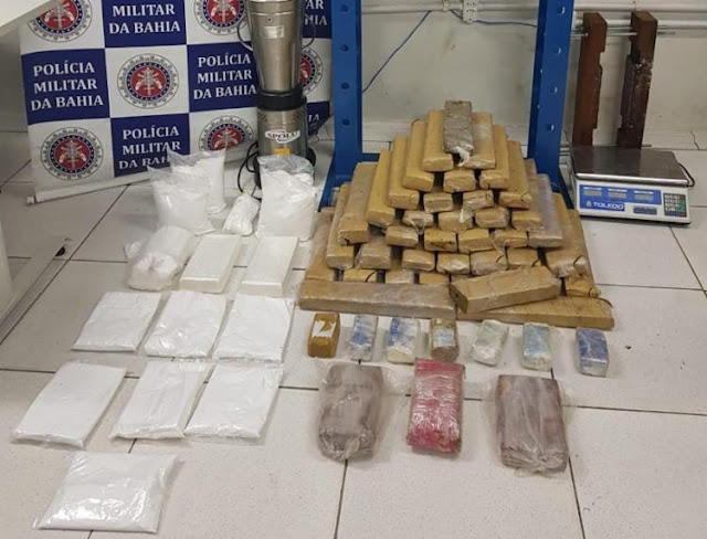 Mais de 50 kg de drogas são apreendidos em Porto Seguro