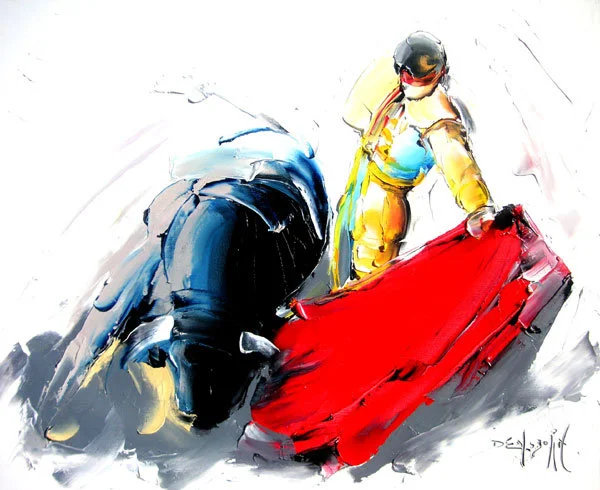 Daniel Densborn 1946 | French Abstract Knife painter