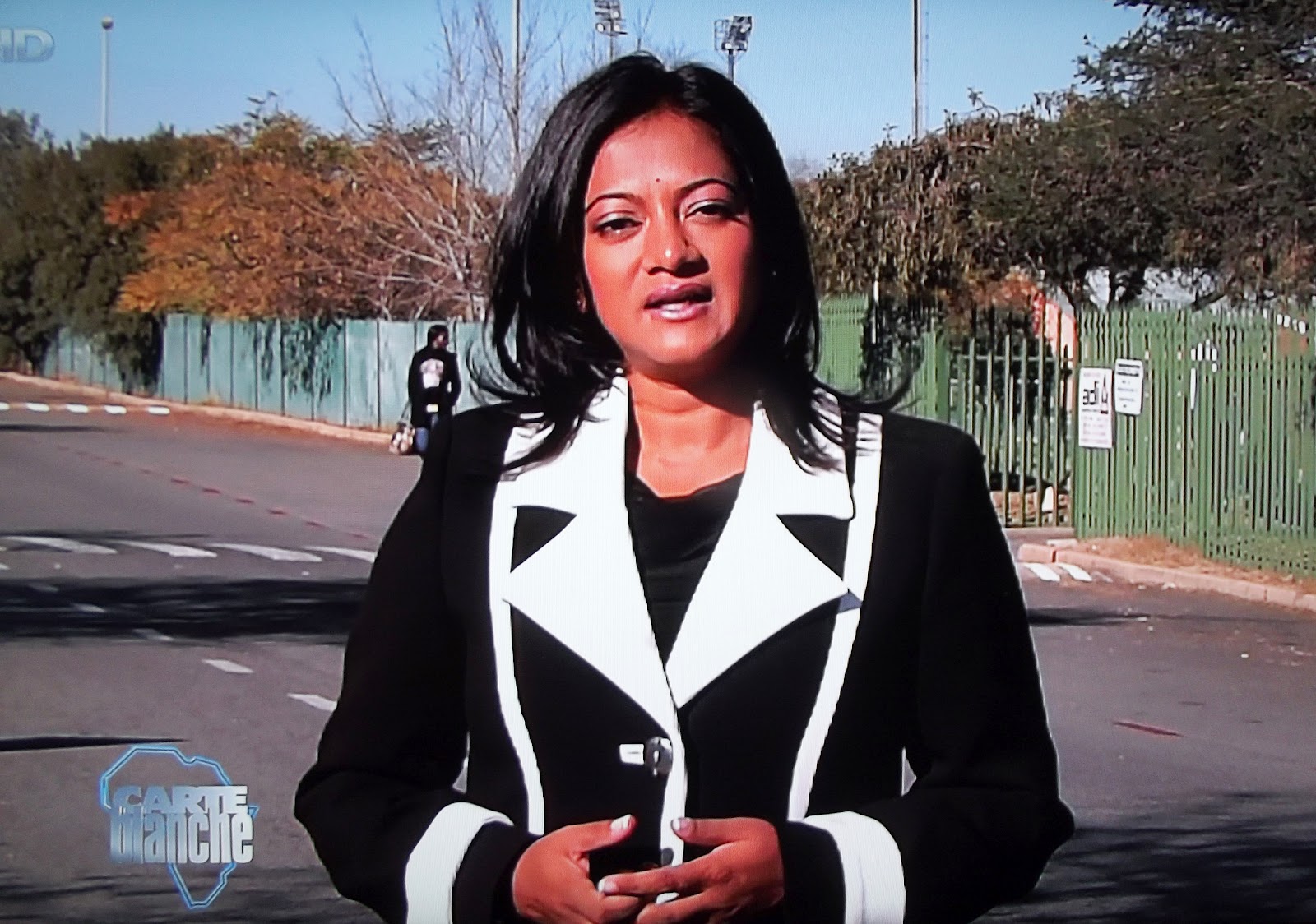 TV with Thinus POWER DRESSING. Devi Sankaree Govender of Carte Blanche