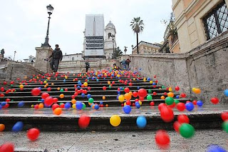 palline 1 - 500 mil bolinhas coloridas na Praça de Espanha