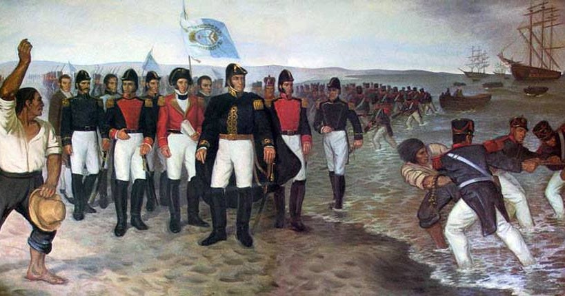 Historia y Genealogía Sudamericana 8 de septiembre de 1820 Desembarca