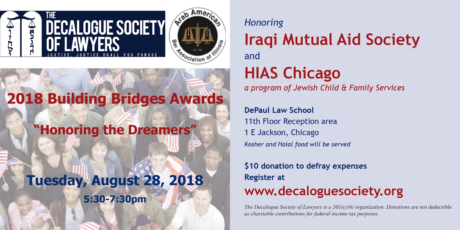 For What It's Worth Decalogue Society and Arab American Bar