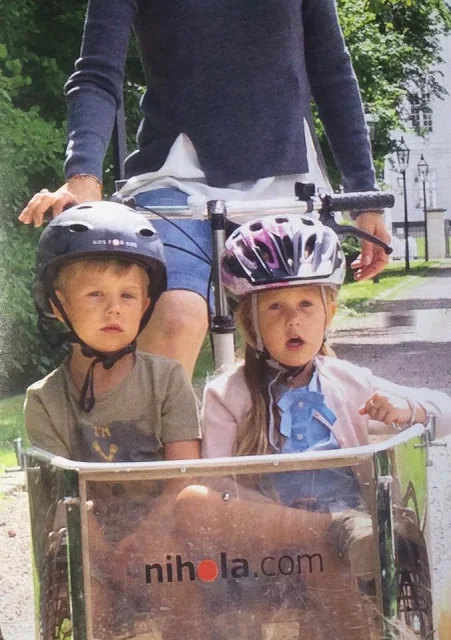 Princess Mary of Denmark with her children Prince Frederik, Prince Christians, Princess Isabella, Prince Vincent and Princes Josefine