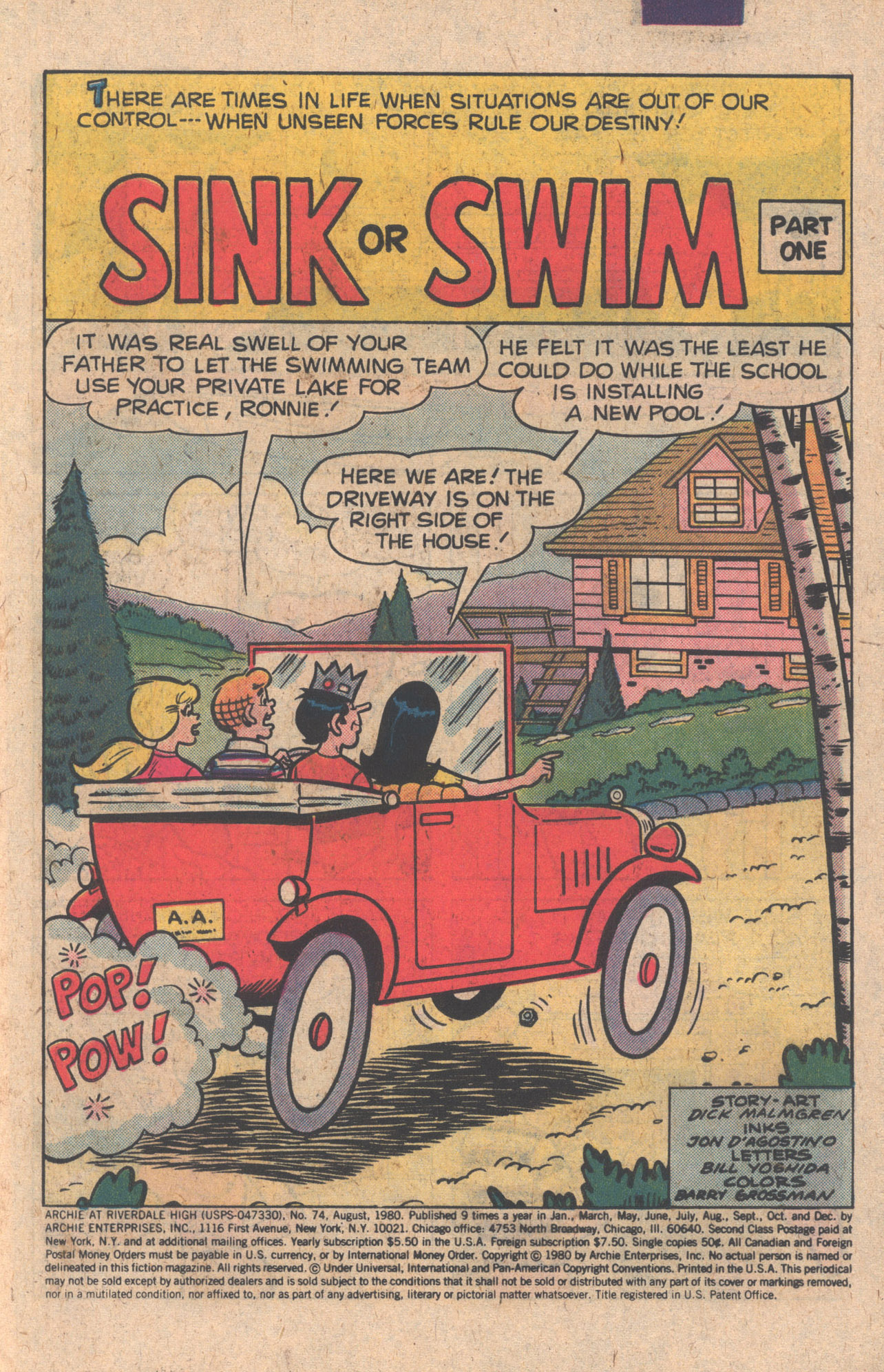 Read online Archie at Riverdale High (1972) comic -  Issue #74 - 3