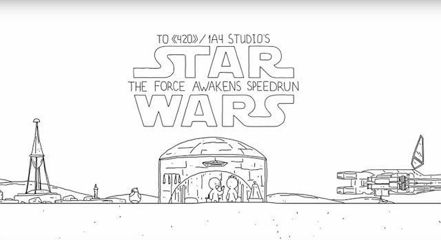Star Wars VII: The Force Awakens Speedrun | Episode VII in 60 Sekunden (Animationsfilm)