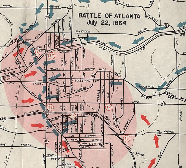 The Civil War Picket Midtown Atlanta Popular area was mostly