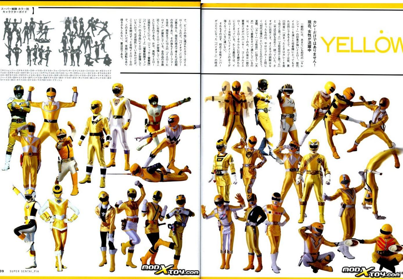 Henshin Grid: Yellow Ranger Genders