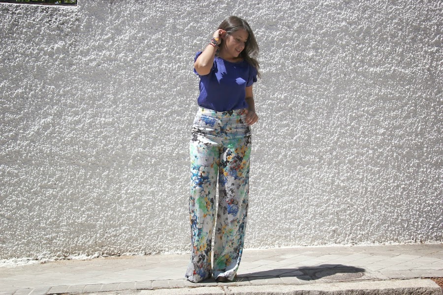 DIY Costura: Pantalón palazo (patrones y moldes gratis). Blog de costura y blog diy.