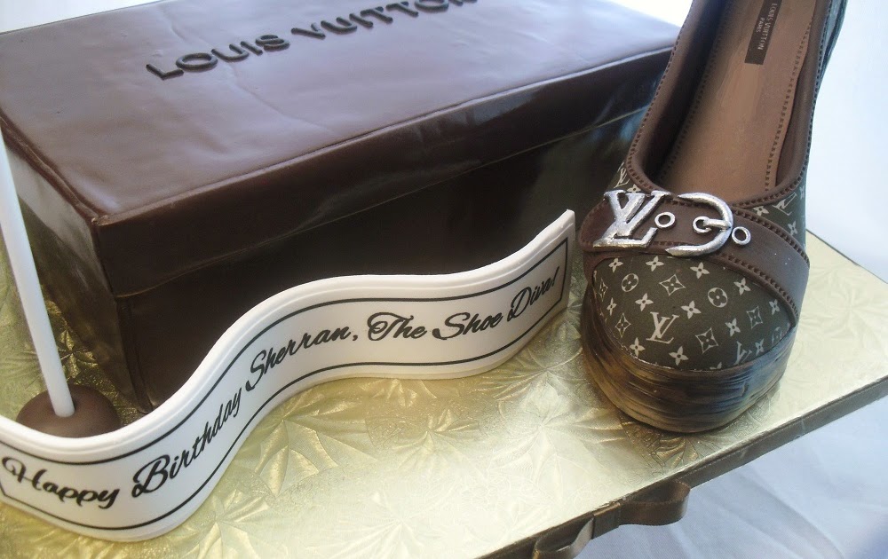 made FRESH daily: Louis Vuitton Shoe Box Cake with Shoe!