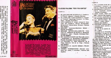 Vinilos Vinilos Paloma San Basilio Placido Domingo Por Fin Juntos 1991 Cassette