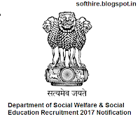 Department of Social Welfare & Social Education Recruitment Notification