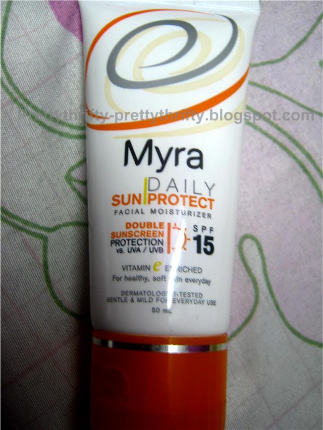 Prettythrifty Myra E Daily Sun protect Facial Moisturizer w/ SPF15