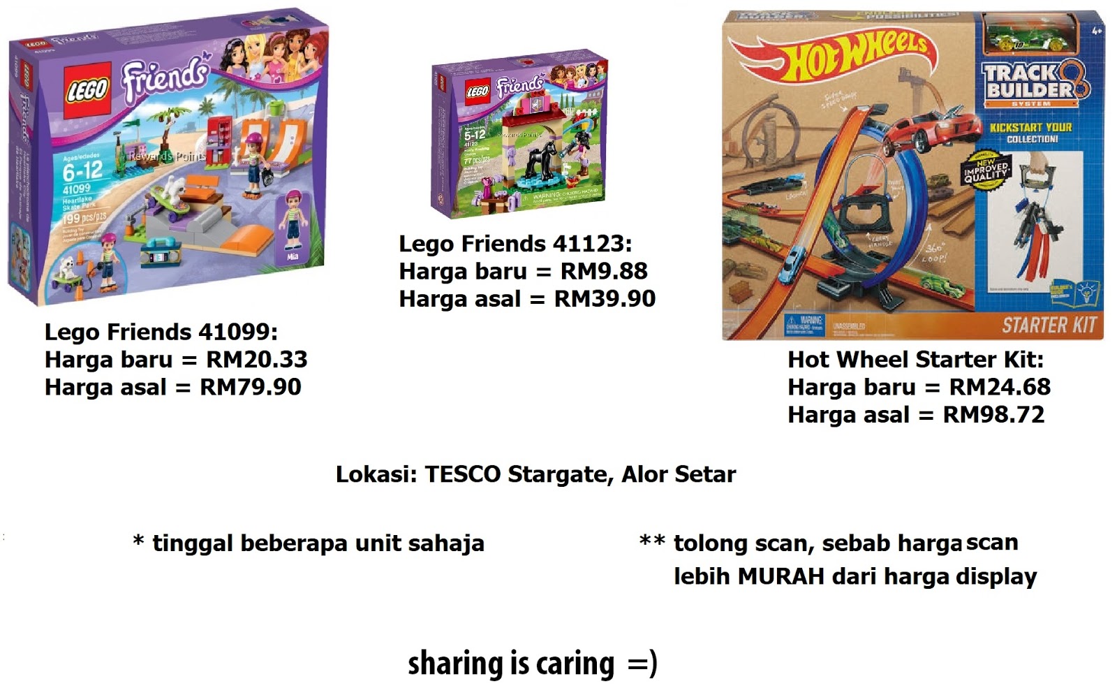 Hmmm Clearance Di Tesco Stargate Hot Wheels Lego Friends