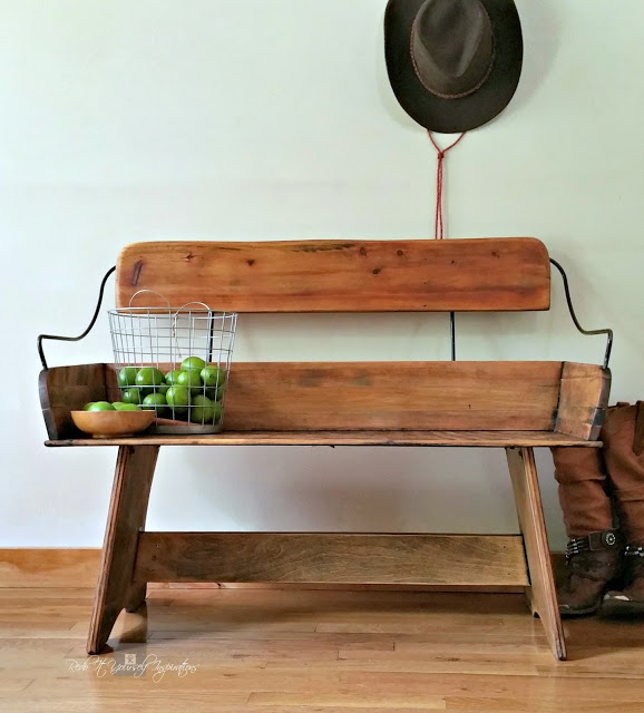horse carriage bench makeover
