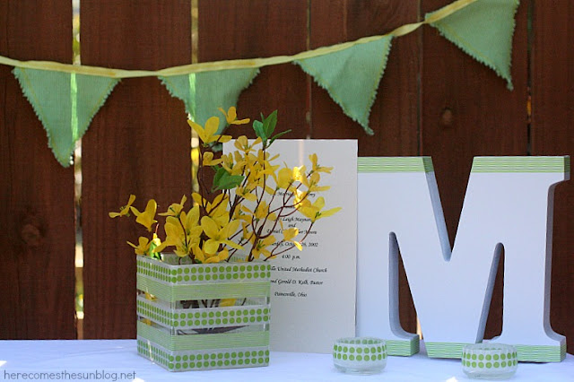 Here Comes the Sun:  DIY Wedding Spring Table Decor