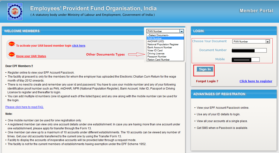 How To Download EPF (Employee Provident Fund) e-Passbook Online ...