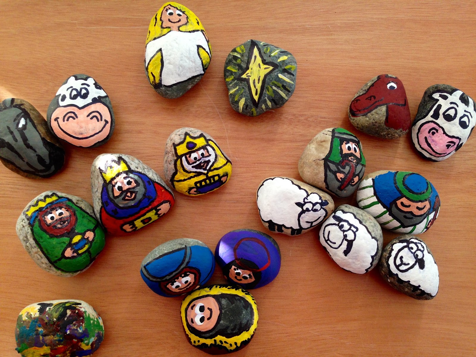 DIY Rock Nativity Set The Lavender Apple