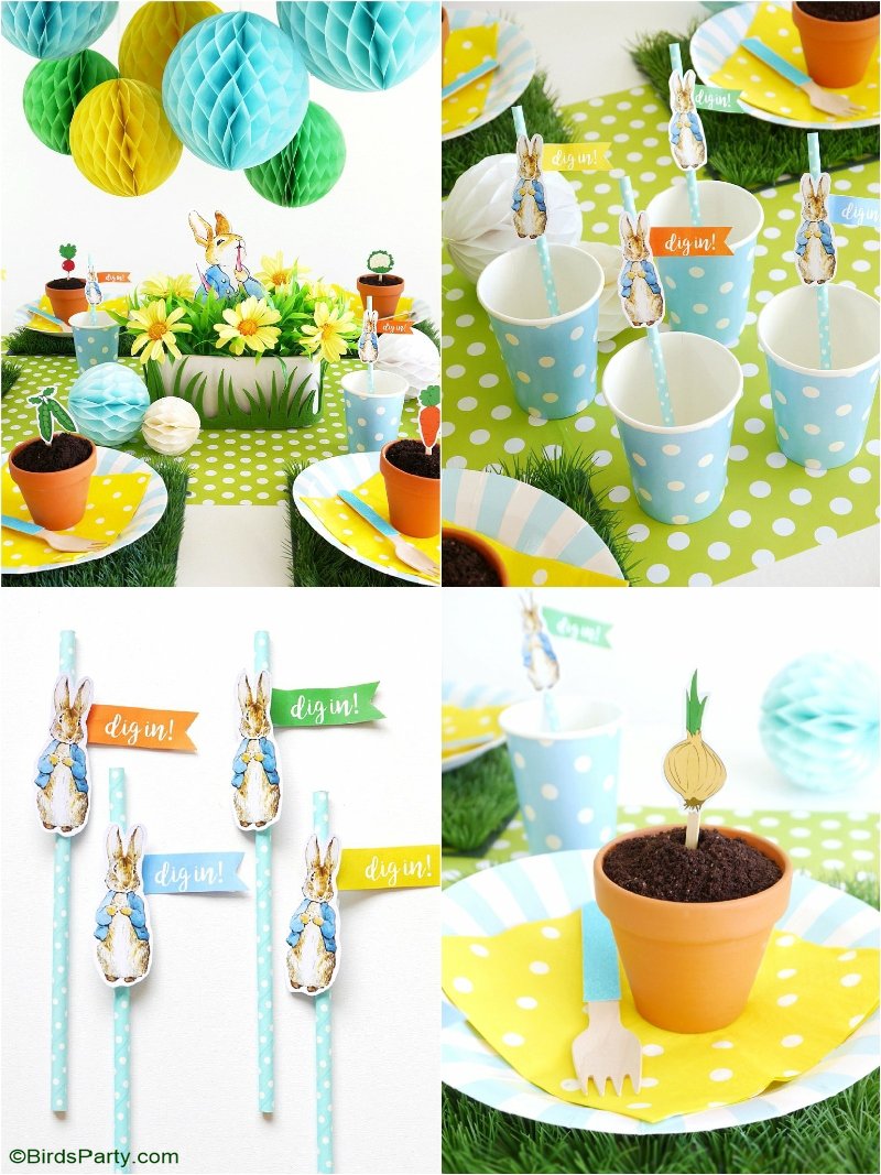 A Peter Rabbit Spring Party with Free Printables - Party Ideas