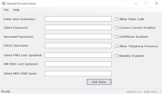 Shoretel Account Viewer v1.0 Released 2