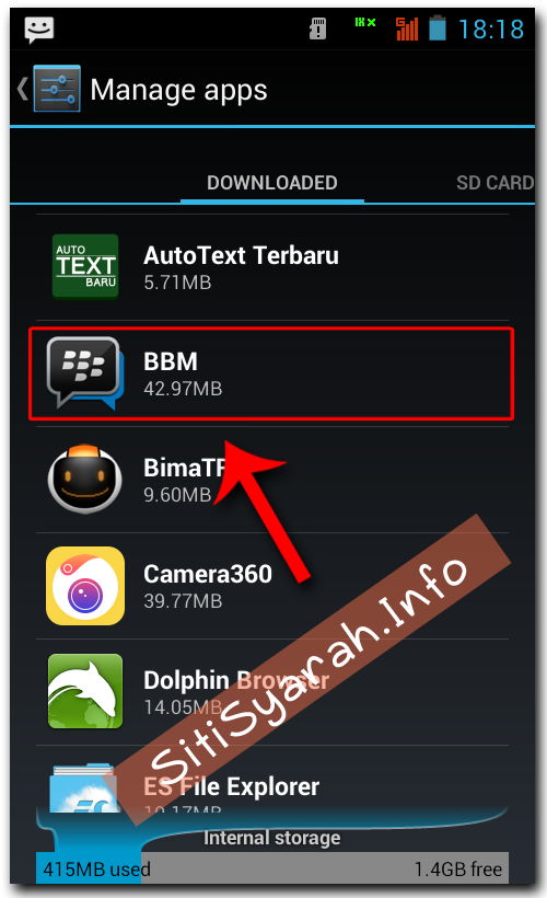 Kontak BBM Hilang di Android